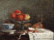 Eugene Boudin Nature Morte A La Pomme oil on canvas